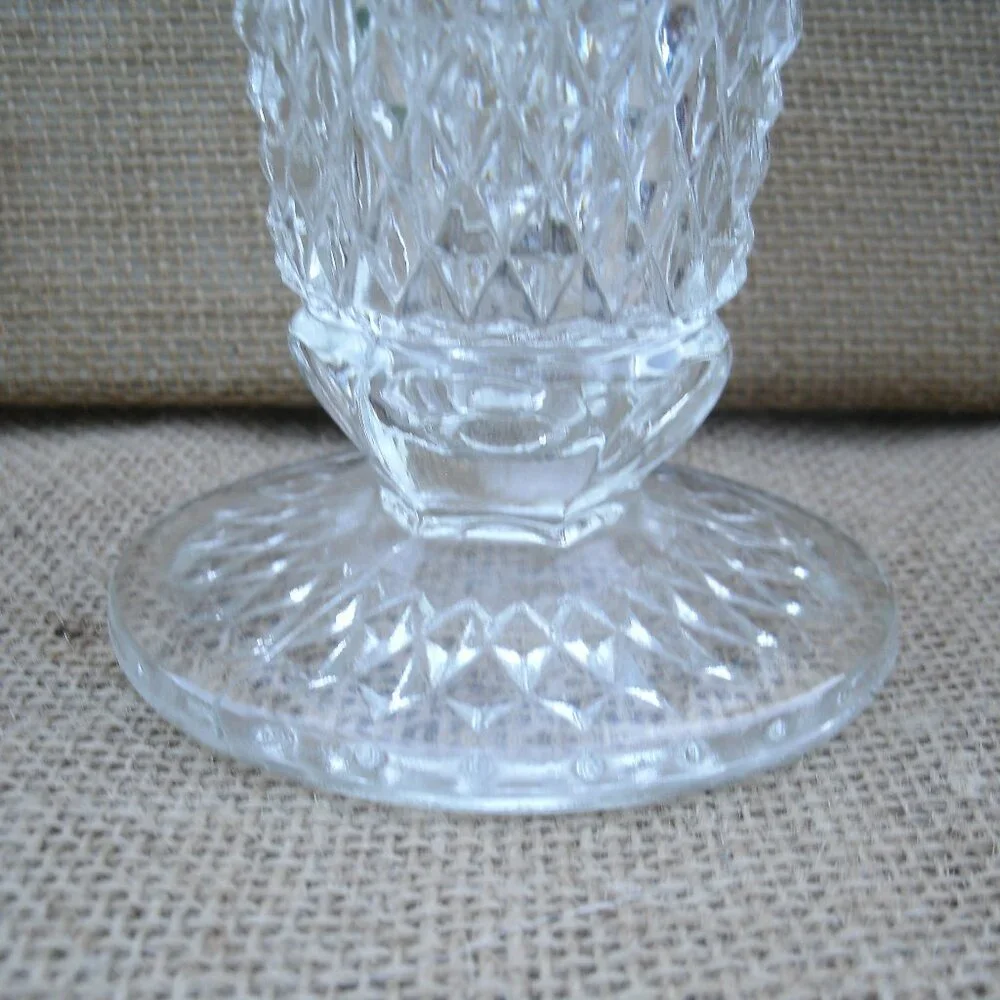 Vintage Indiana Glass Diamond Point Vase